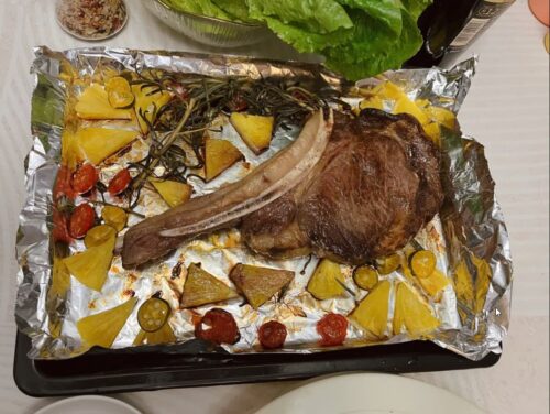 Australian tomahawk steak, approximately 1.2 kg. photo review